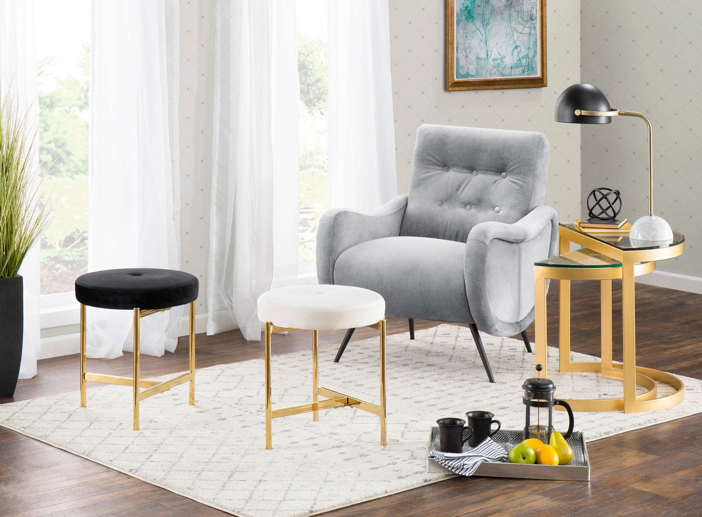 Rutherton Silver Accent Chair - Thumbnail - Image 5