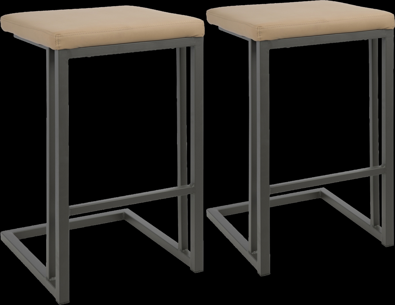 Rutland Camel Counter Height Stool (Set of 2) - Thumbnail - Image 1