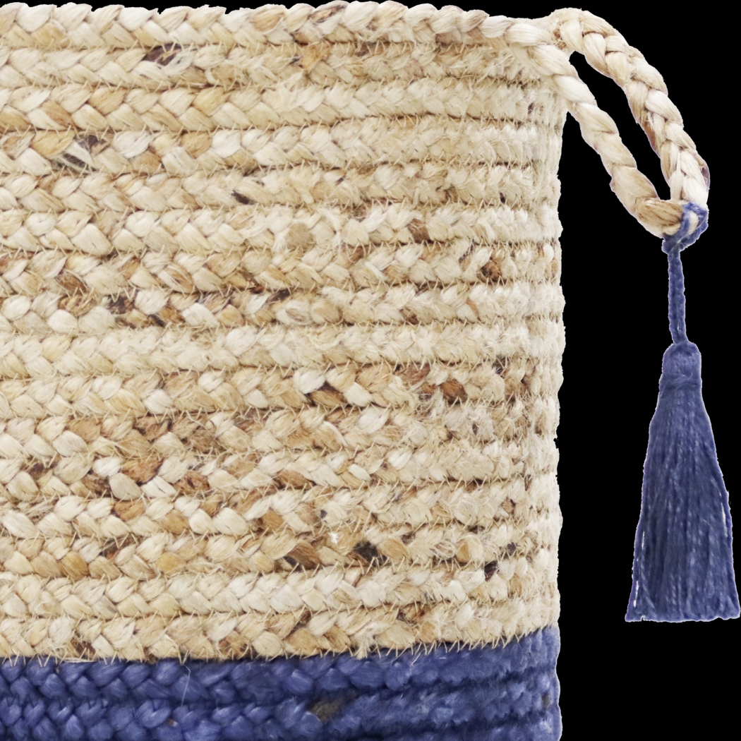 Ruven Tan/Blue 19 in. Basket - Thumbnail - Image 5