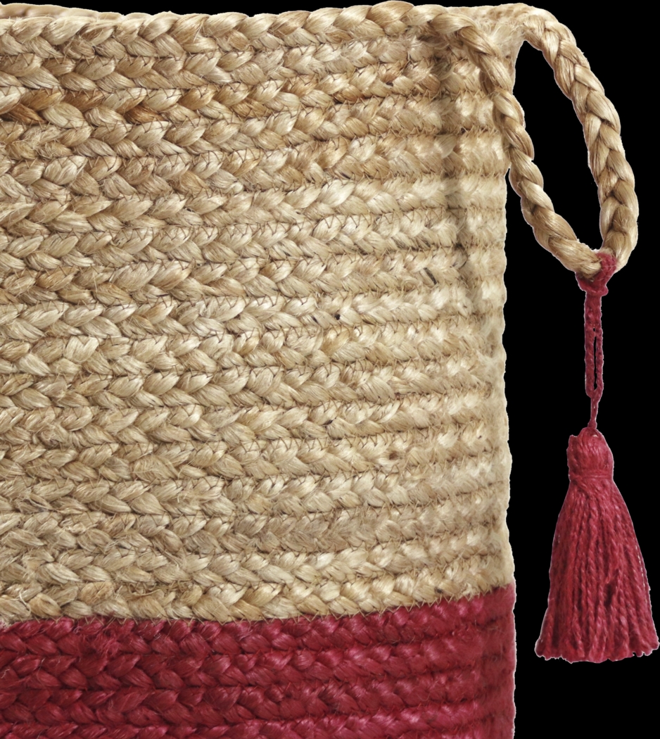 Ruven Tan/Red 19 in. Basket - Thumbnail - Image 5