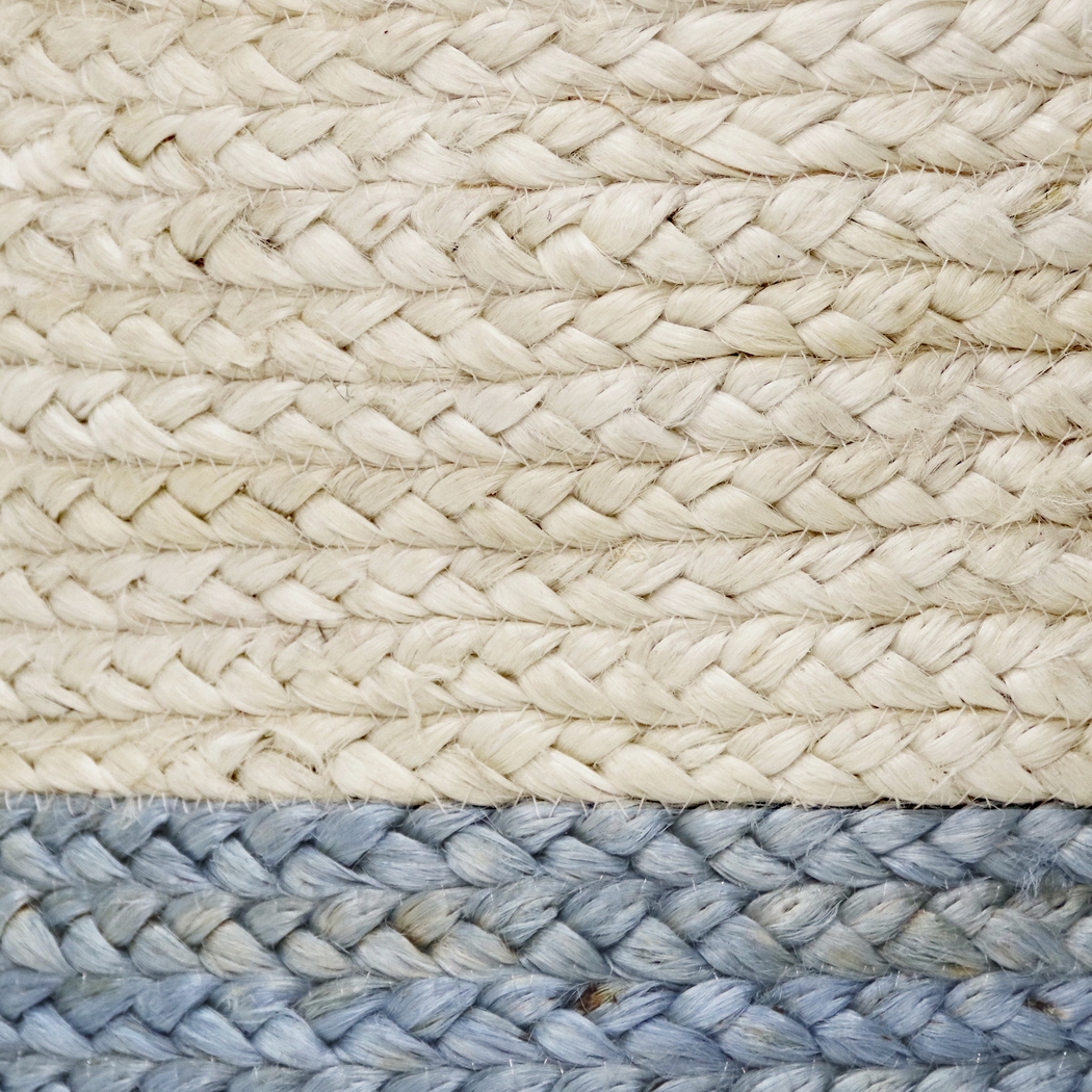 Ruven White/Light Blue 17 in. Basket - Thumbnail - Image 7