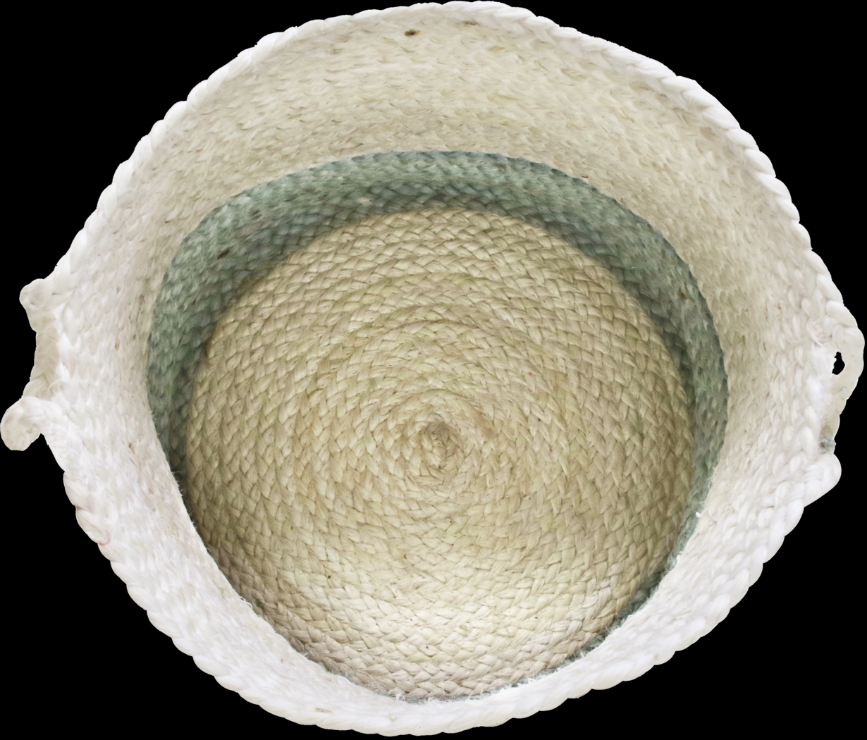 Ruven White/Light Blue 19 in. Basket - Thumbnail - Image 5