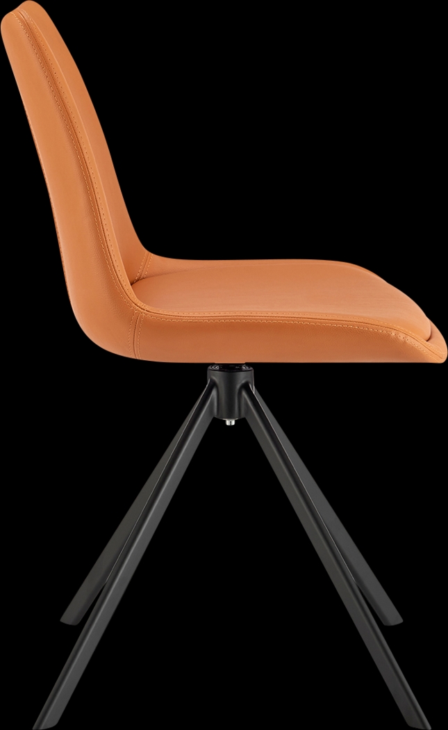 Ruyak Cognac Swivel Side Chair - Thumbnail - Image 4