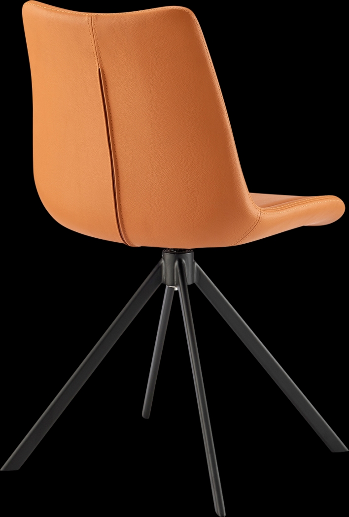 Ruyak Cognac Swivel Side Chair - Thumbnail - Image 5