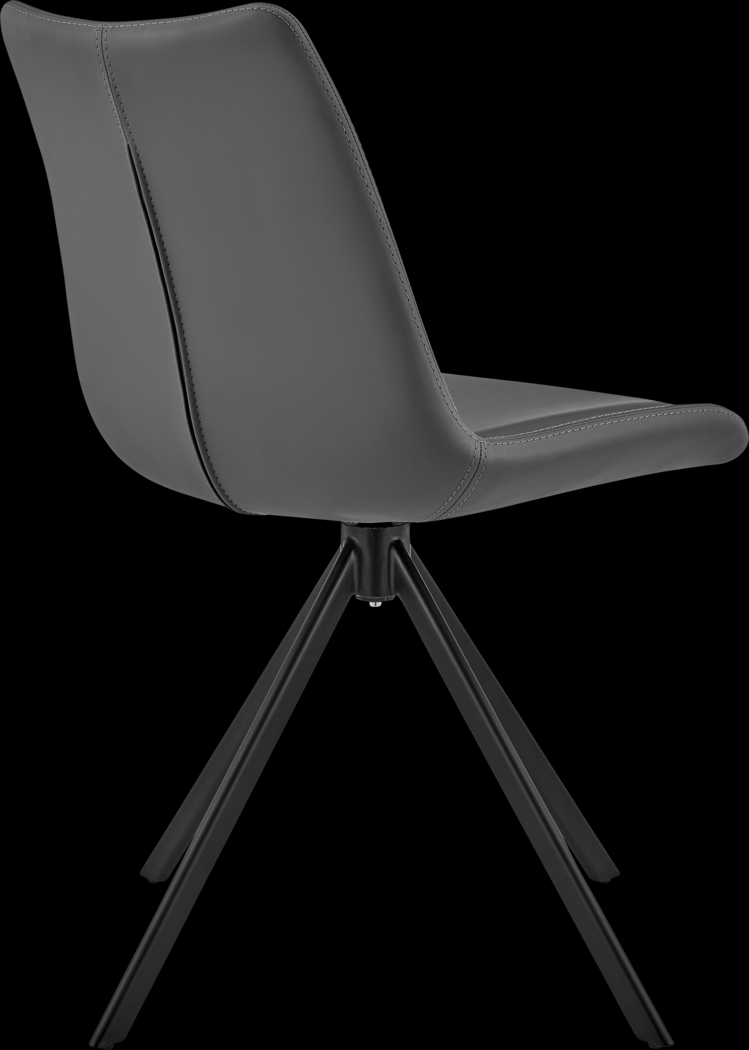 Ruyak Gray Swivel Side Chair - Thumbnail - Image 4