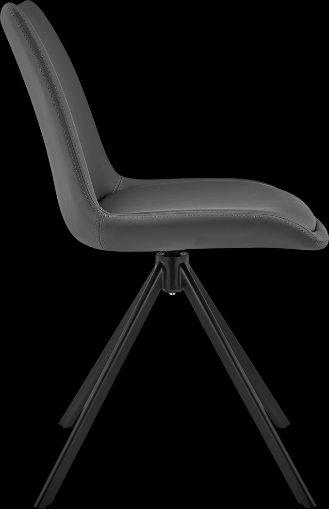 Ruyak Gray Swivel Side Chair - Thumbnail - Image 5