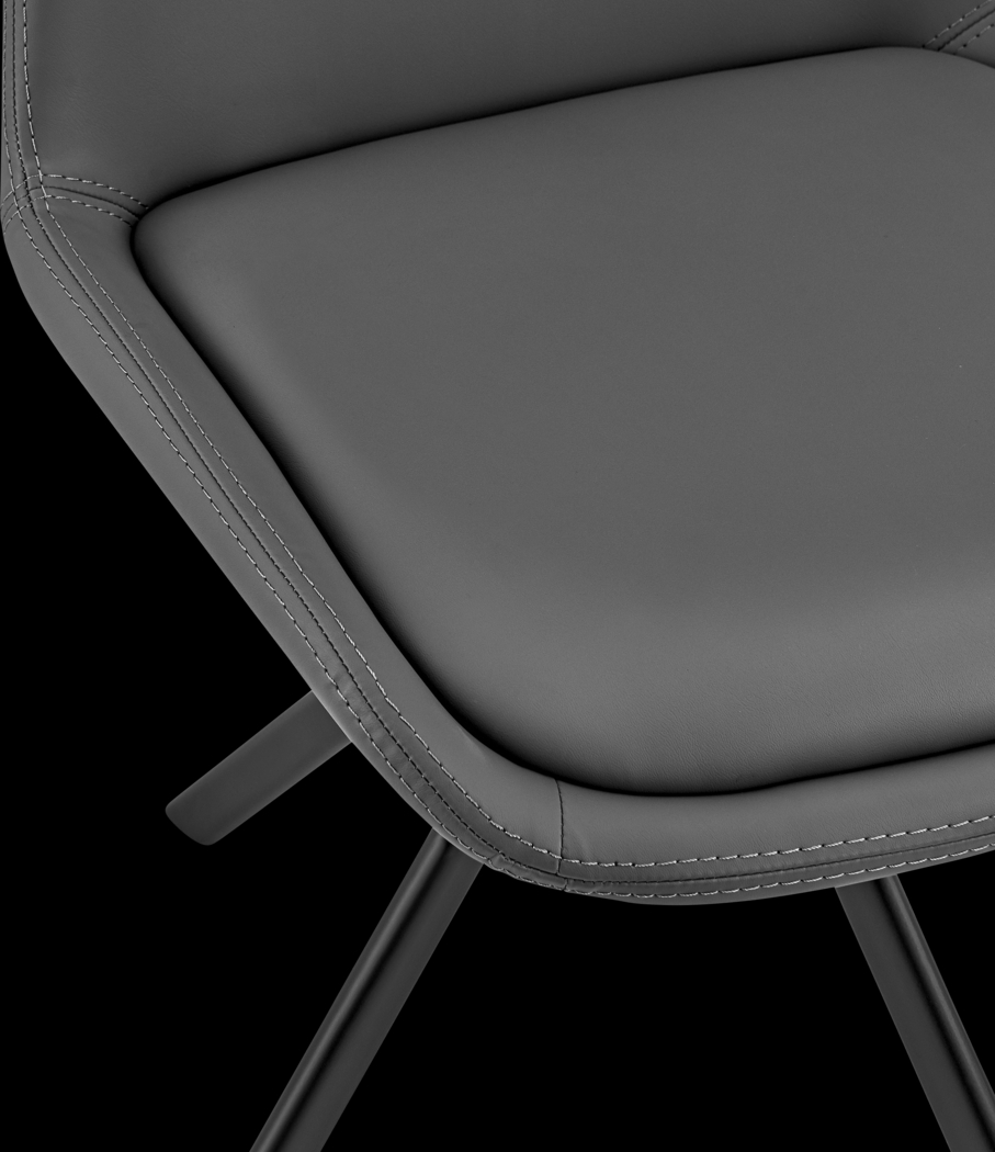 Ruyak Gray Swivel Side Chair - Thumbnail - Image 7