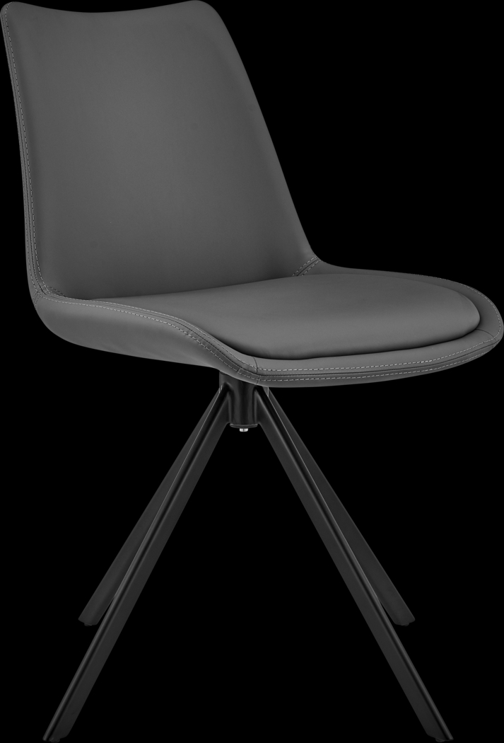 Ruyak Gray Swivel Side Chair - Thumbnail - Image 1