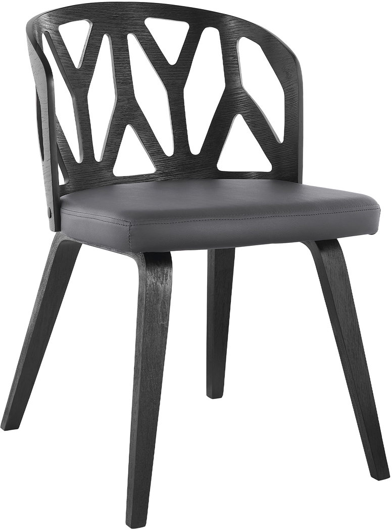 Ryaelle Gray Dining Chair, Set of 2 - Thumbnail - Image 2
