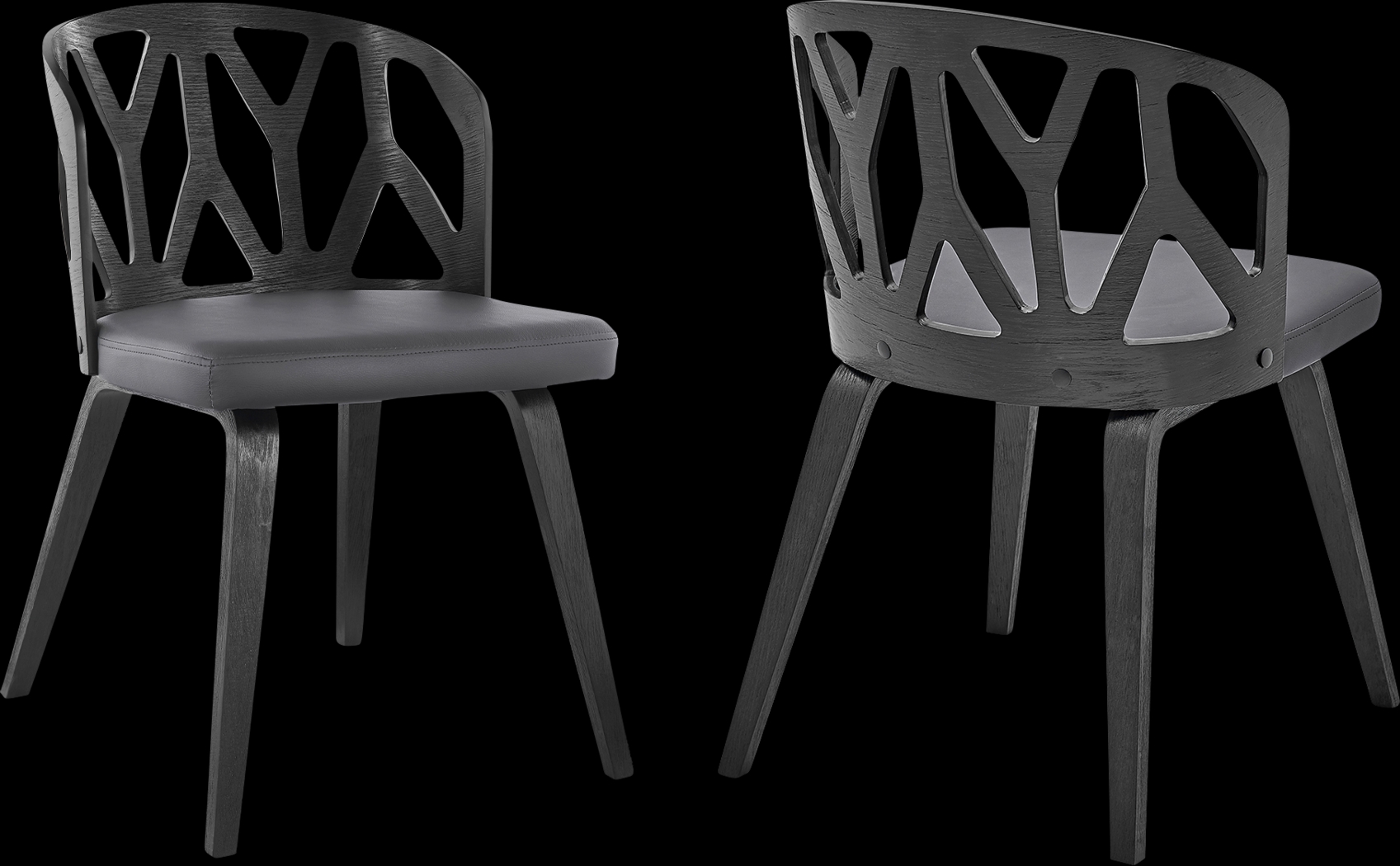 Ryaelle Gray Dining Chair, Set of 2 - Thumbnail - Image 1