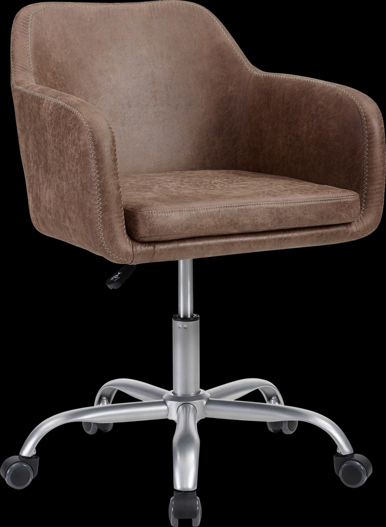 Ryburn Brown Office Chair - Thumbnail - Image 2
