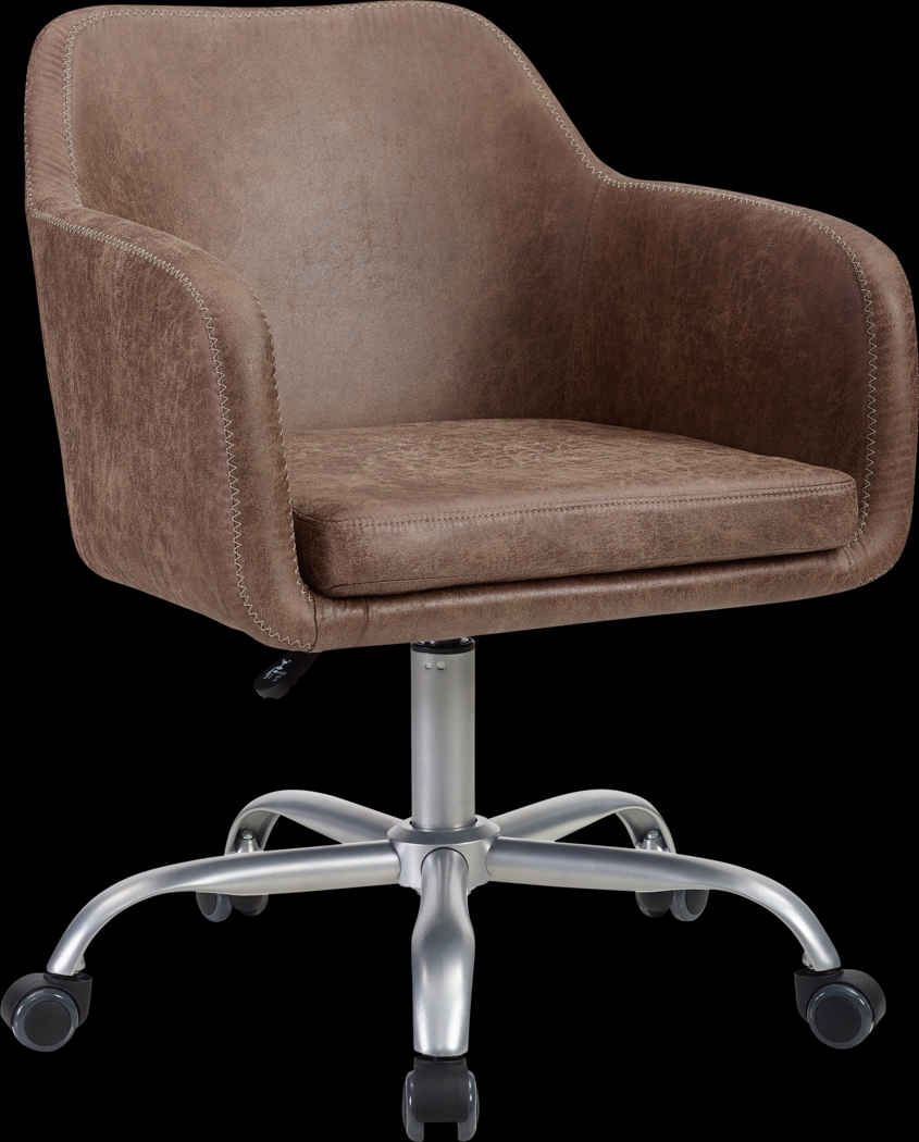 Ryburn Brown Office Chair - Thumbnail - Image 1