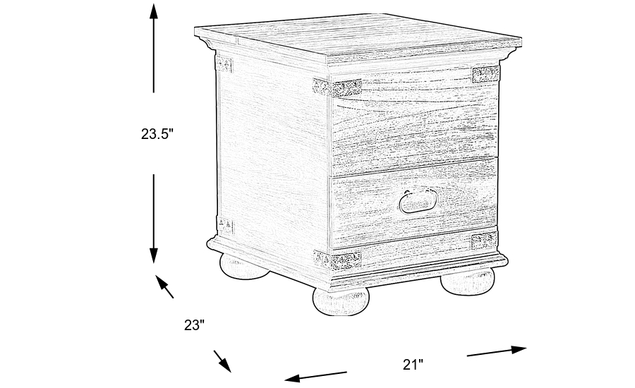 Dimension Image. Please refer to the Dimension Tab on this page for dimension details.
