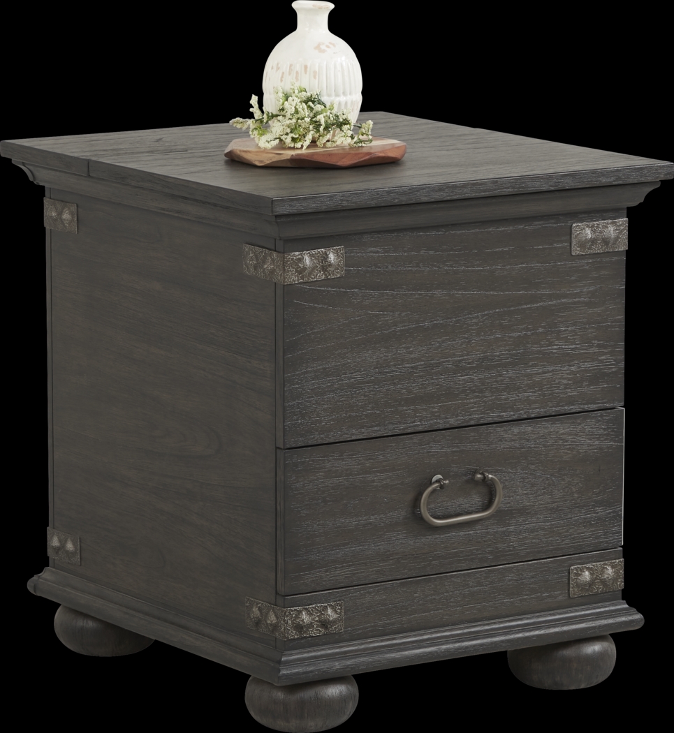 Ryden Black Trunk End Table - Thumbnail - Image 2