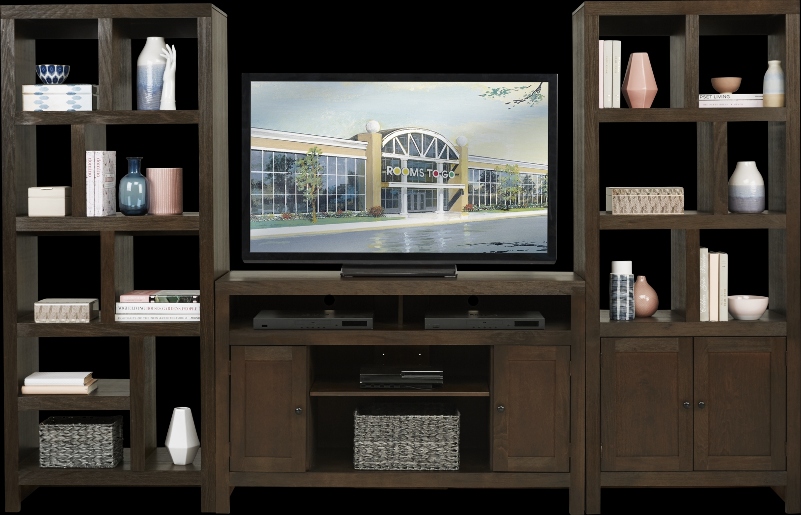 Ryder II Brown 3 Pc Wall Unit - Thumbnail - Image 1