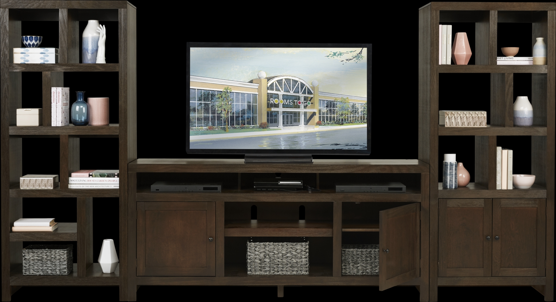 Ryder II Brown 3 Pc Wall Unit - Thumbnail - Image 2