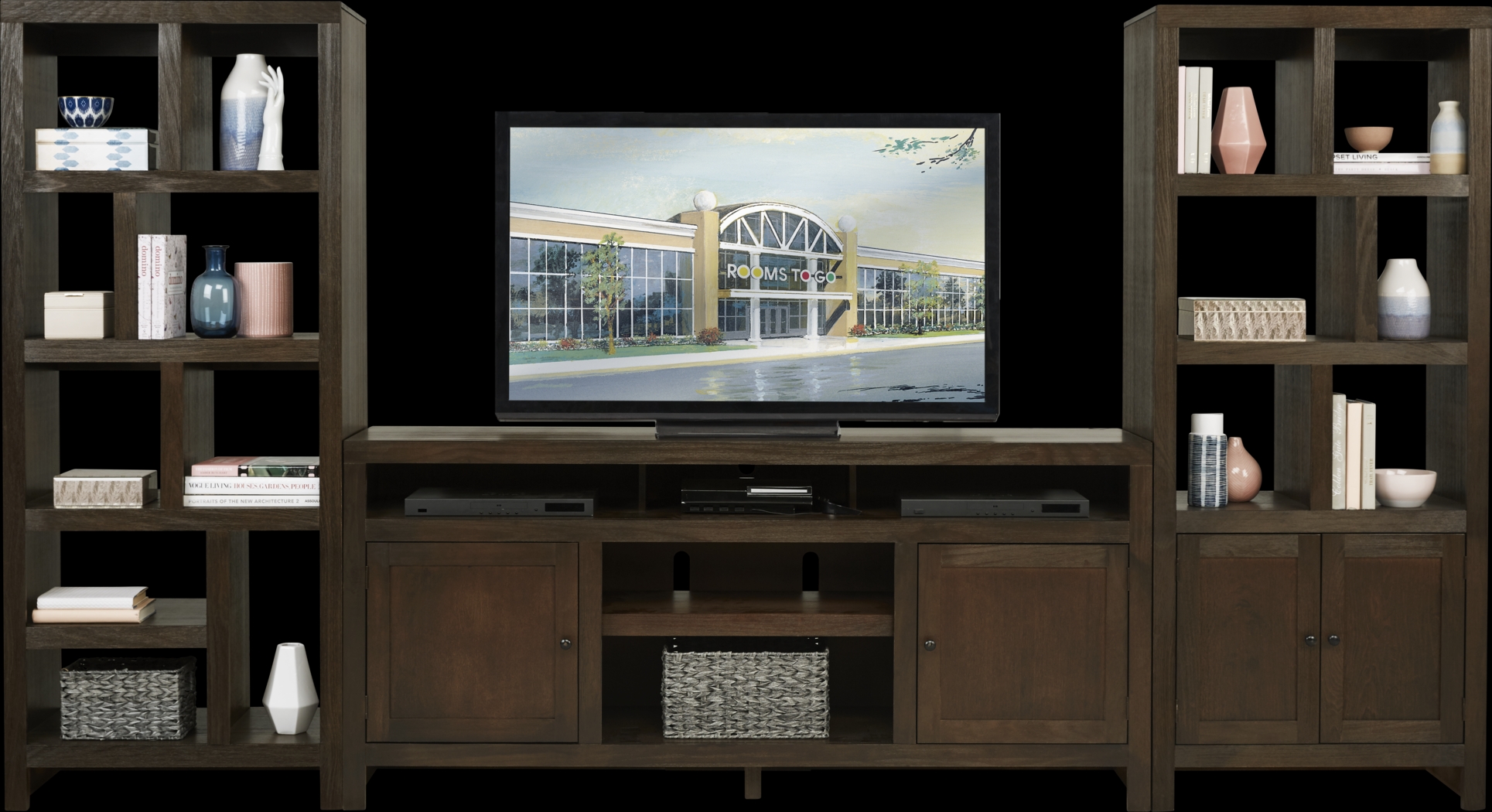 Ryder II Brown 3 Pc Wall Unit - Thumbnail - Image 1