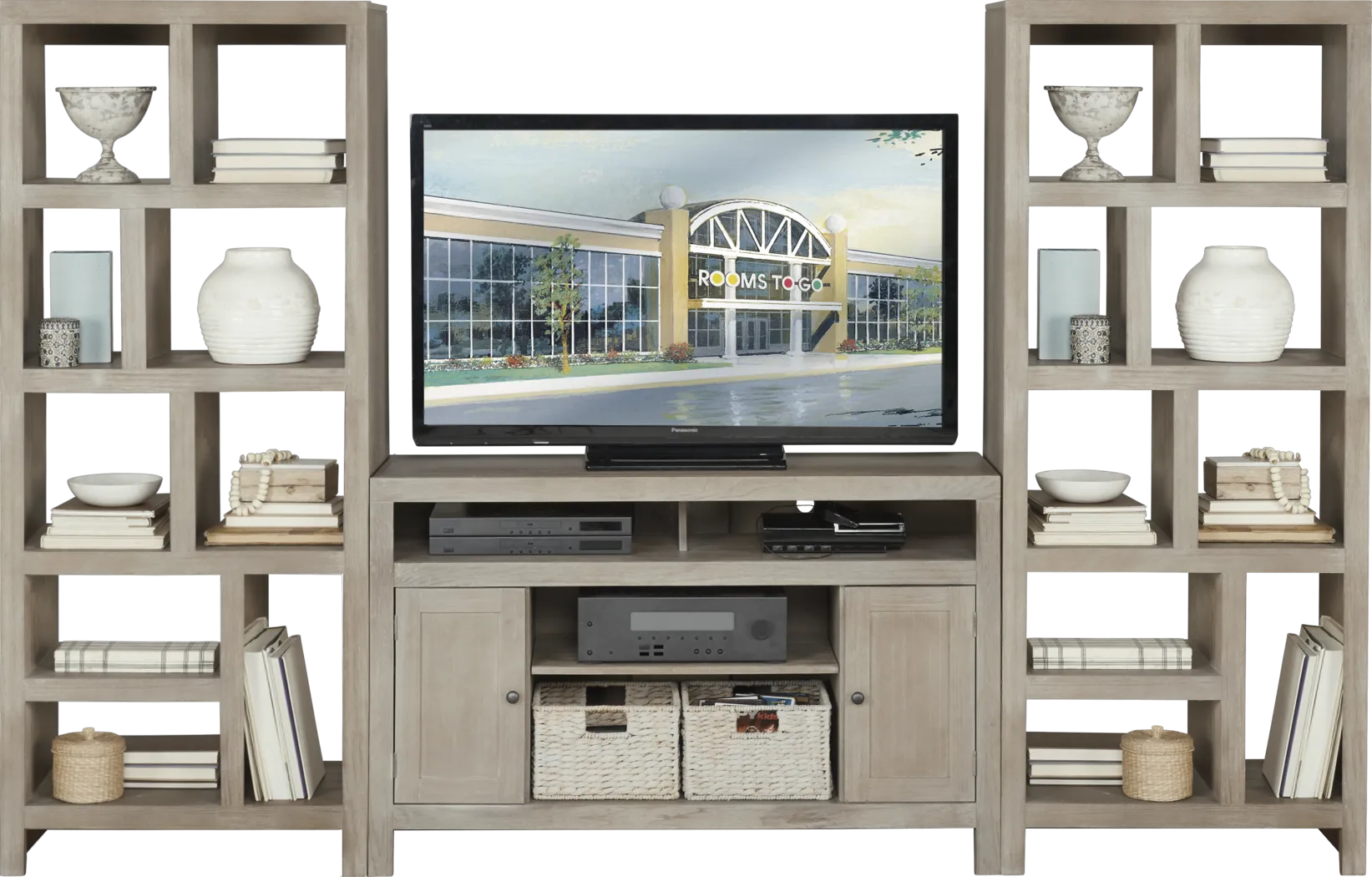 Ryder II Gray 3 Pc Open Pier Wall Unit - Thumbnail - Image 1