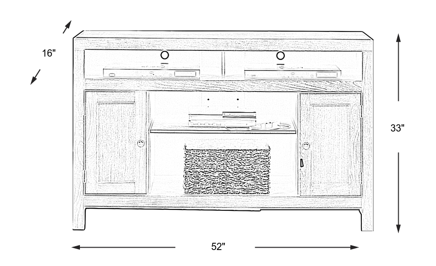 Dimension Image. Please refer to the Dimension Tab on this page for dimension details.