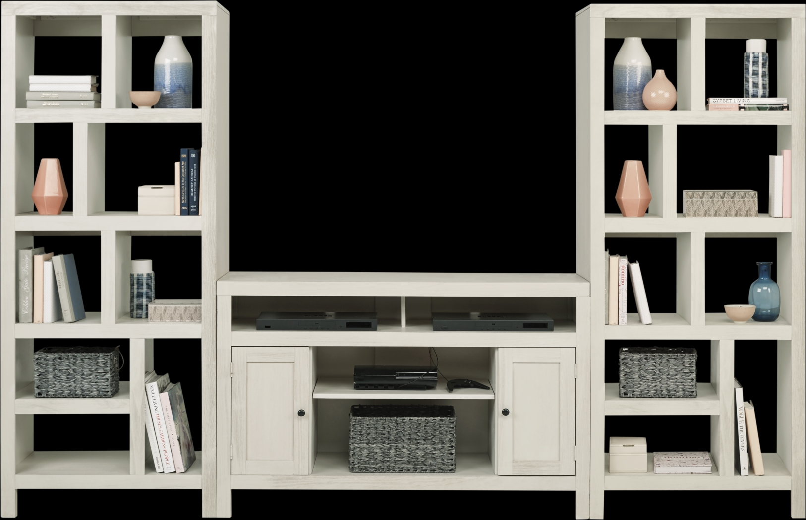 Ryder II White 3 Pc Open Pier Wall Unit - Thumbnail - Image 1