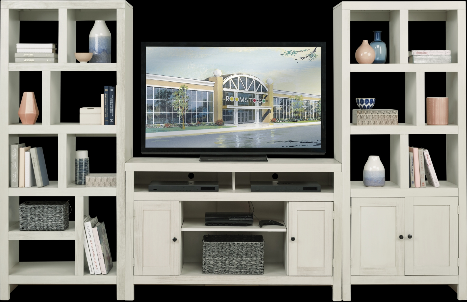 Ryder II White 3 Pc Wall Unit - Thumbnail - Image 1
