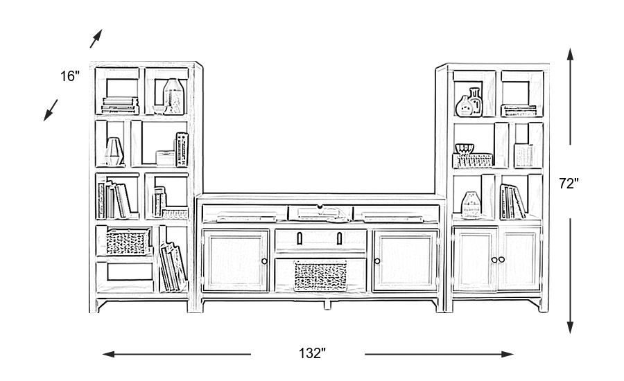 Dimension Image. Please refer to the Dimension Tab on this page for dimension details.