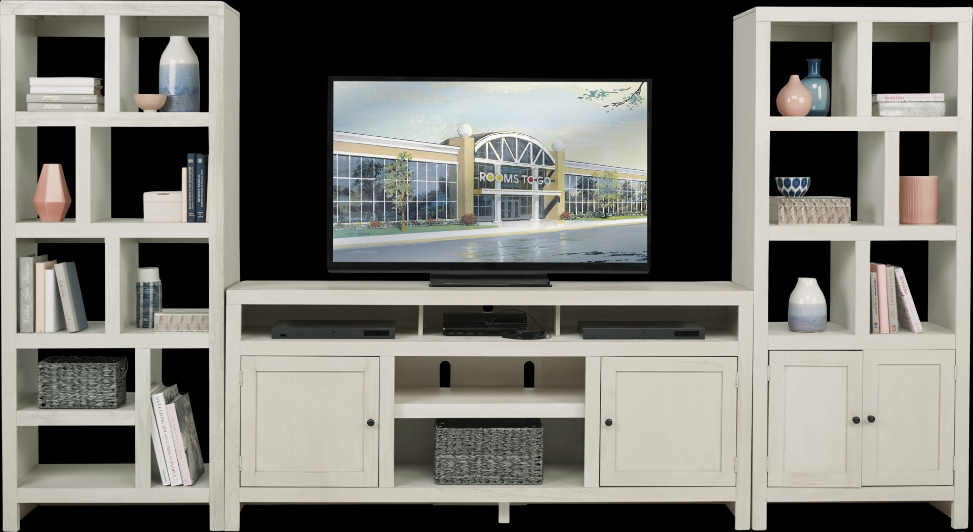 Ryder II White 3 Pc Wall Unit - Thumbnail - Image 1
