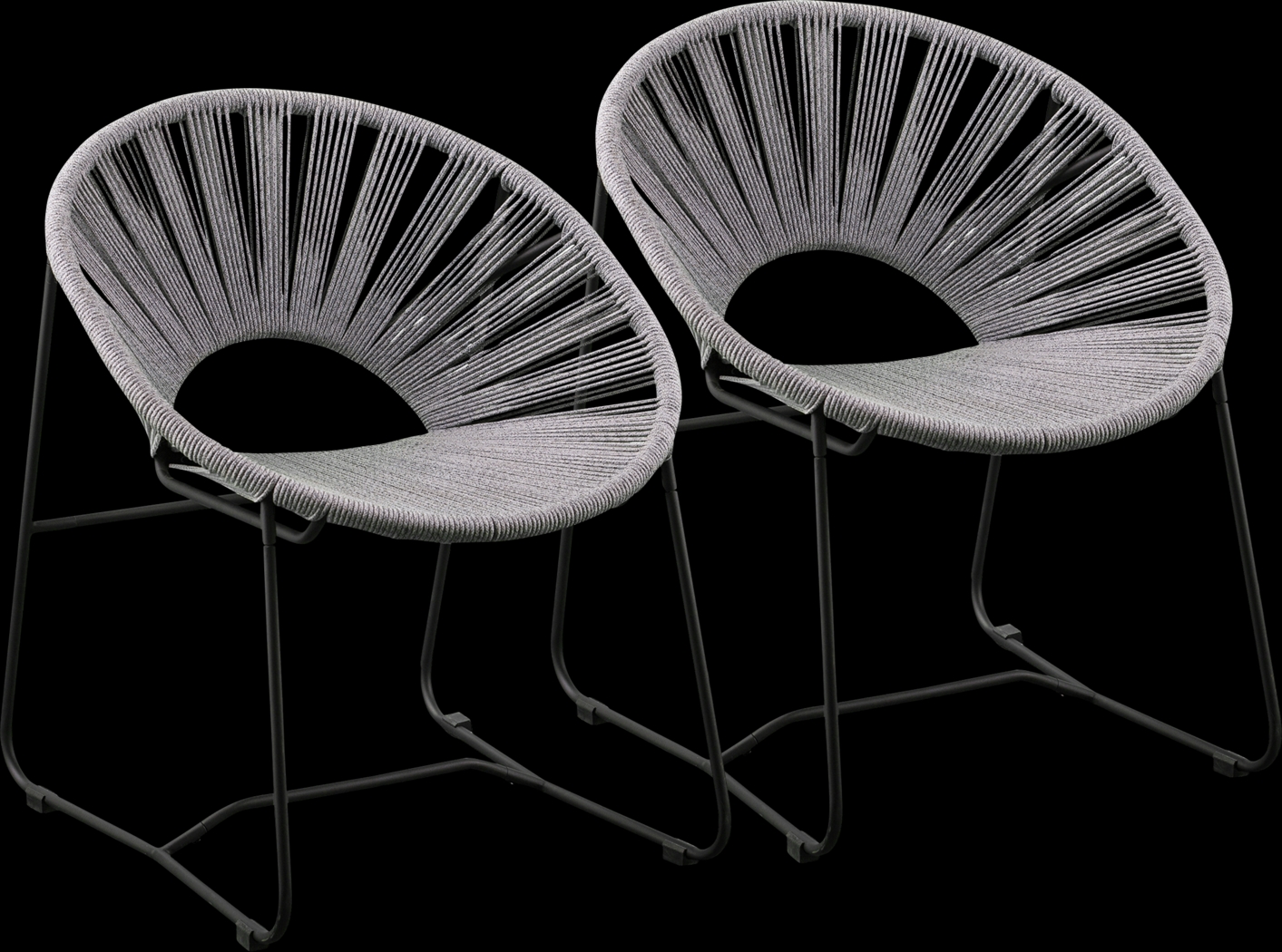 Ryegrass Gray Accent Chair, Set of 2 - Thumbnail - Image 1