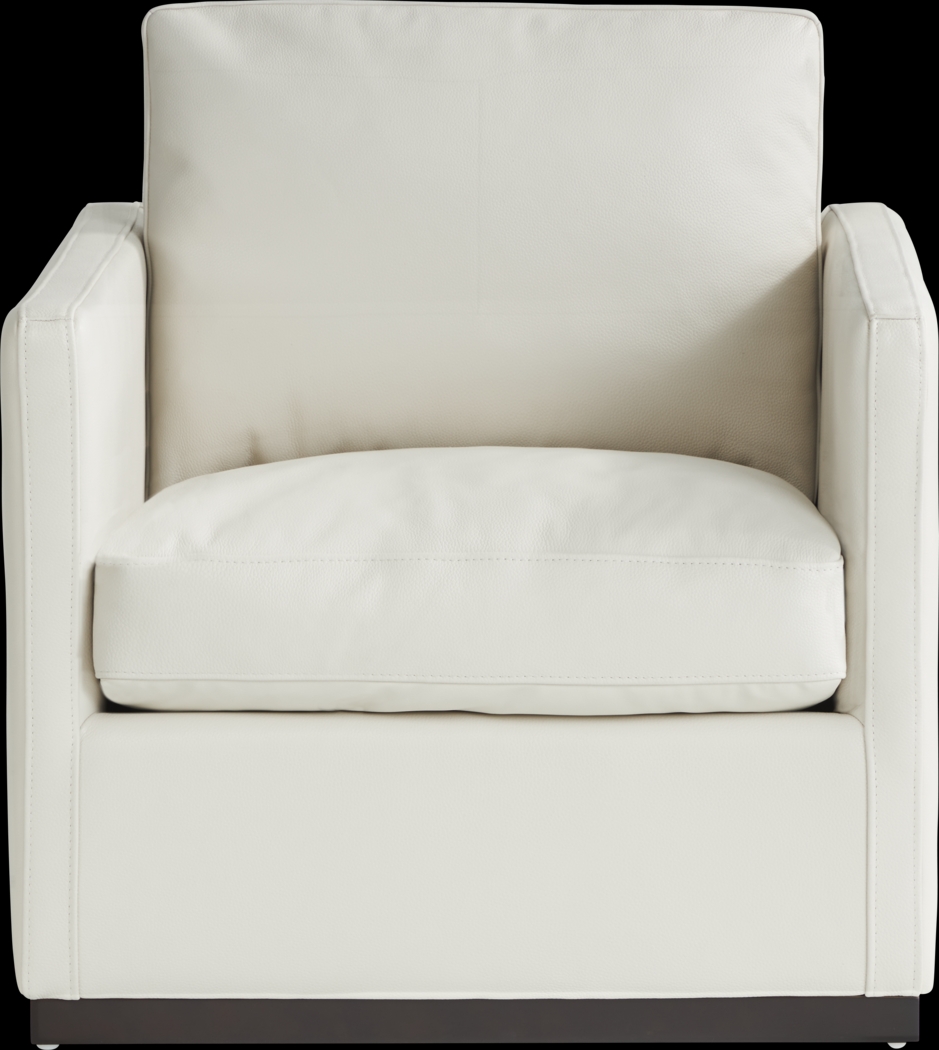 Ryker White Swivel Chair - Thumbnail - Image 2