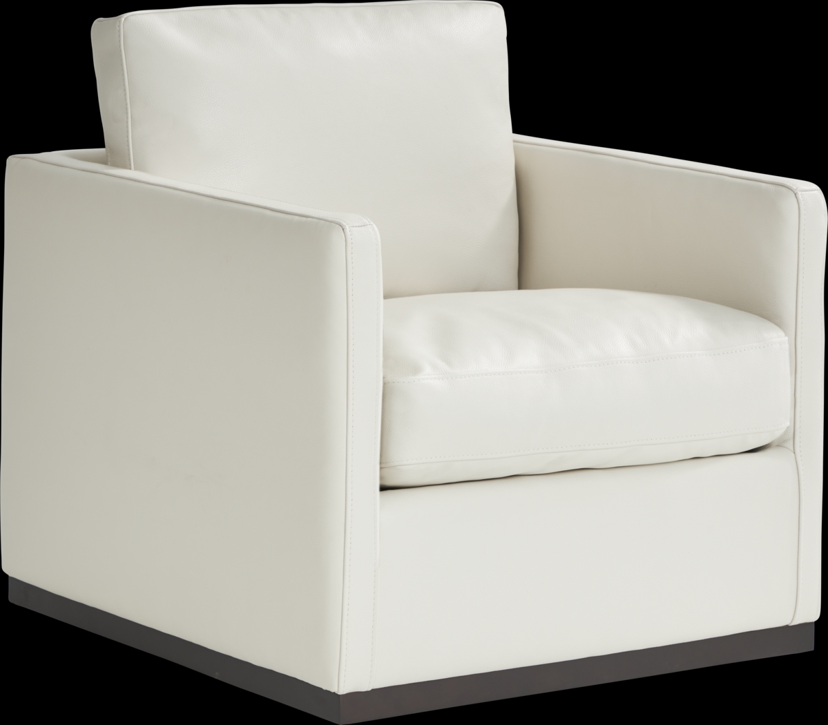 Ryker White Swivel Chair - Thumbnail - Image 1