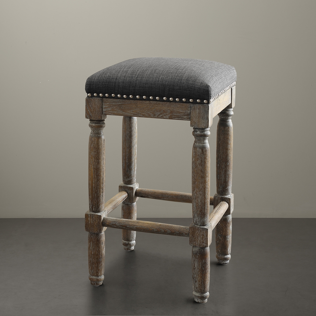 Rylandier Gray Counter Height Stool, Set of 2 - Thumbnail - Image 6