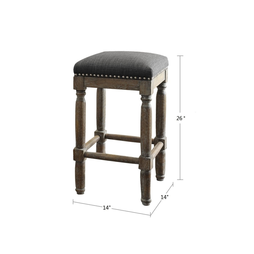 Rylandier Gray Counter Height Stool, Set of 2 - Thumbnail - Image 9