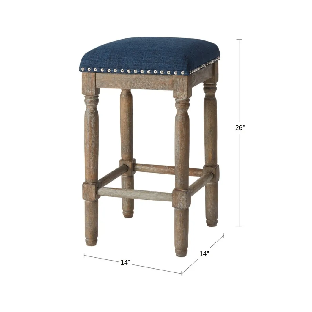 Rylandier Navy Counter Height Stool, Set of 2 - Thumbnail - Image 5