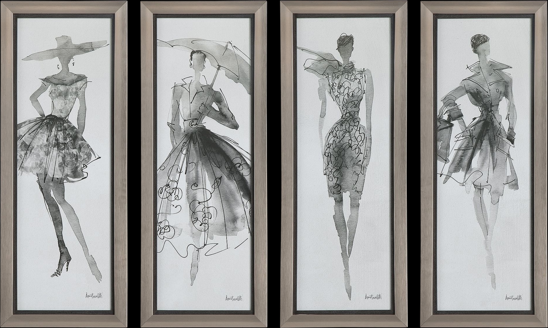 Rylar Gray Artwork, Set of 4 - Thumbnail - Image 1