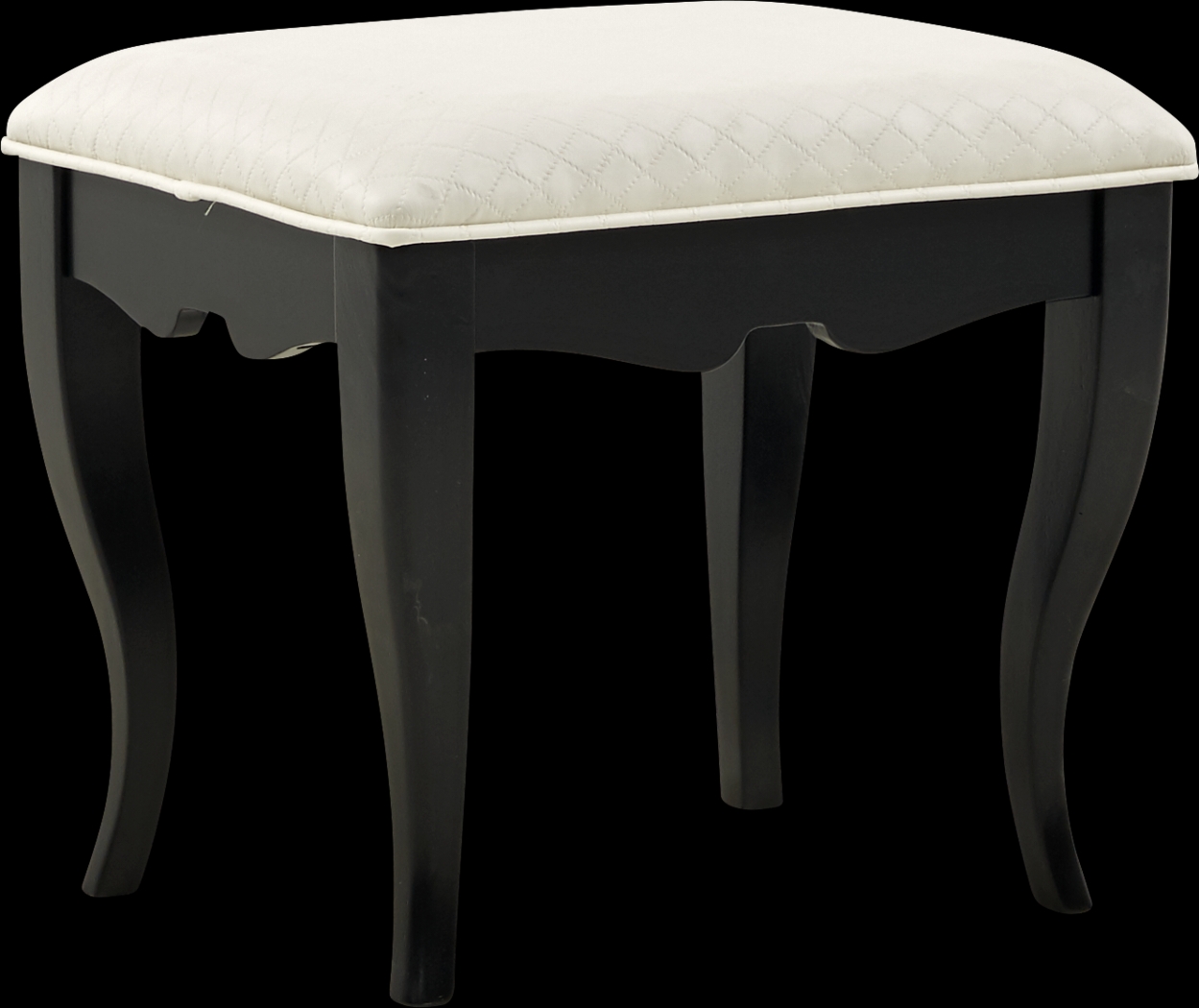 Kids Rylee Black Vanity Stool - Thumbnail - Image 1