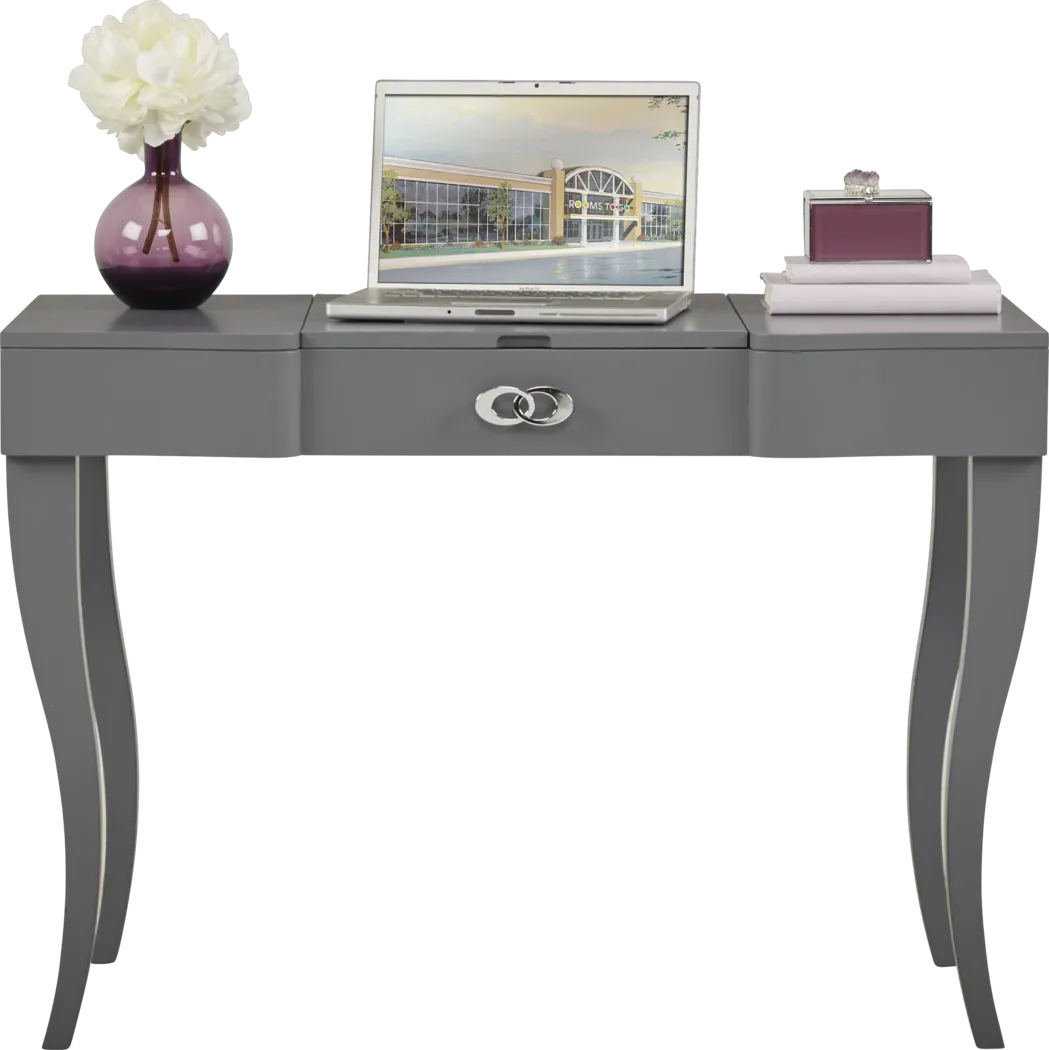Kids Rylee Gray Vanity Desk - Thumbnail - Image 2