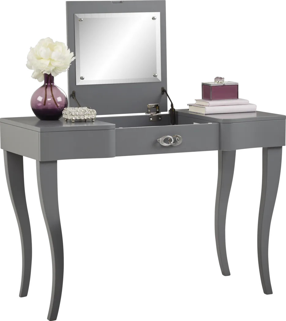 Kids Rylee Gray Vanity Desk - Thumbnail - Image 1