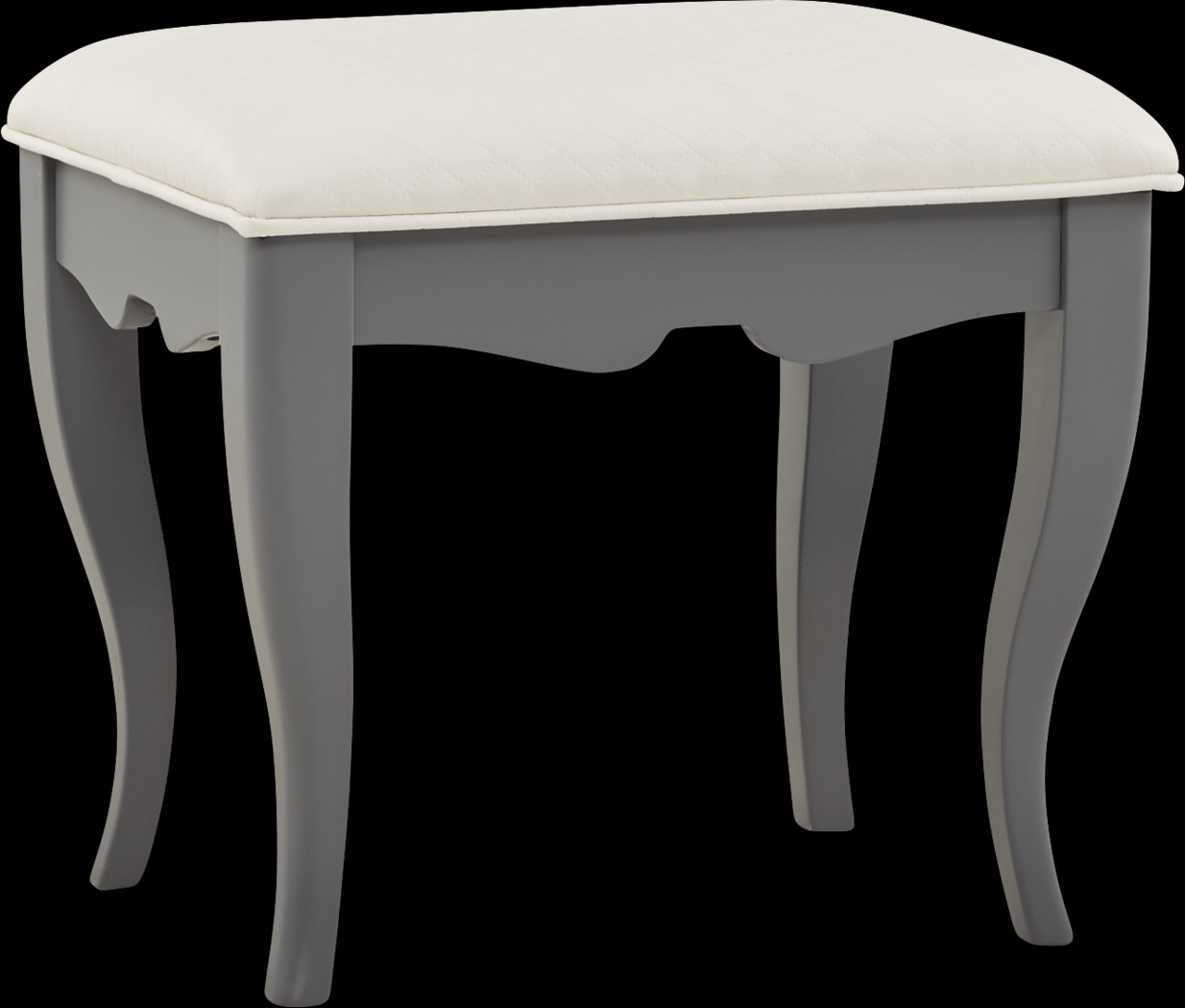 Kids Rylee Gray Vanity Stool - Thumbnail - Image 1