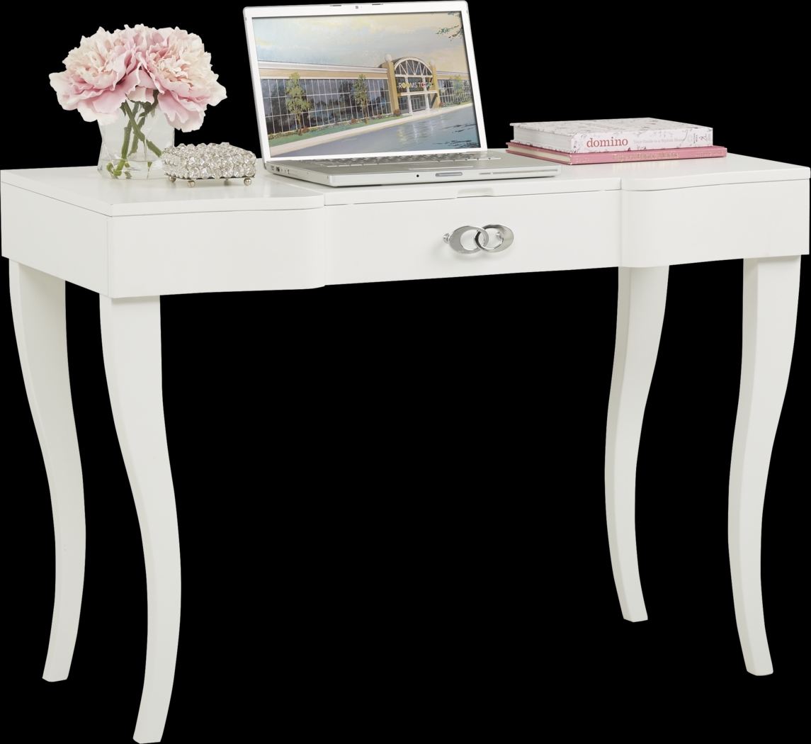 Kids Rylee White Vanity Desk - Thumbnail - Image 1