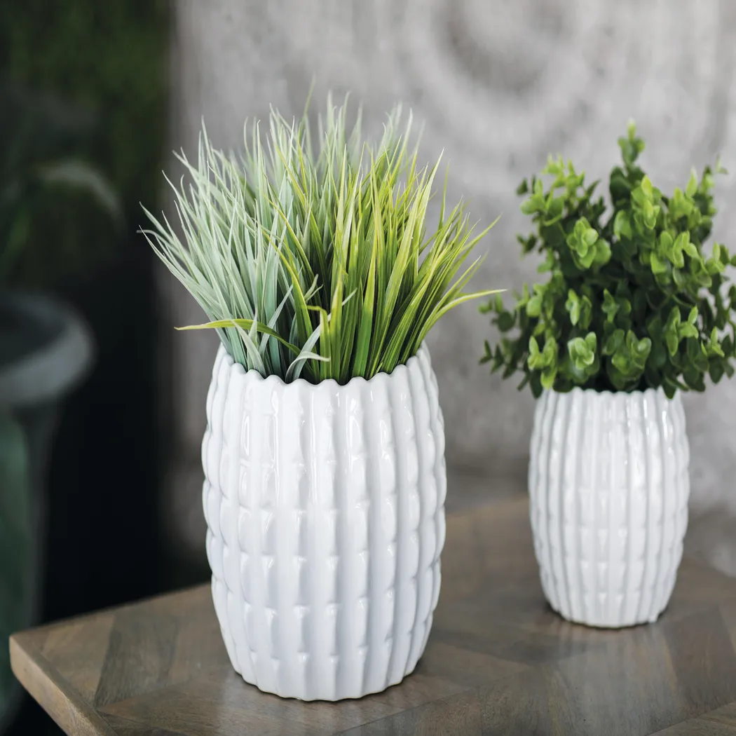 Ryliane White Planter, Set of 4 - Thumbnail - Image 2