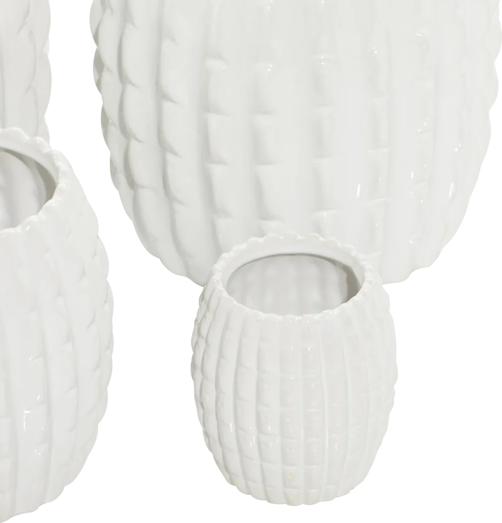 Ryliane White Planter, Set of 4 - Thumbnail - Image 3