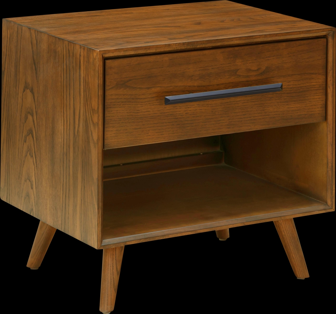 Ryunkin Brown Nightstand - Thumbnail - Image 1