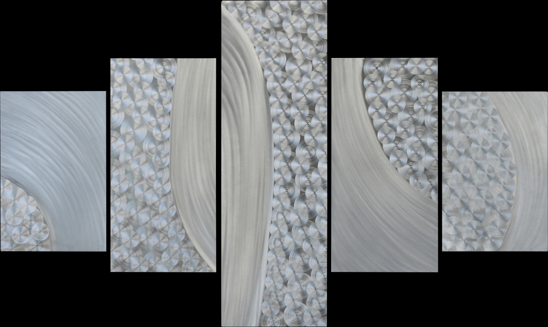 Ryver Silver Wall Decor Set of 5 - Thumbnail - Image 1