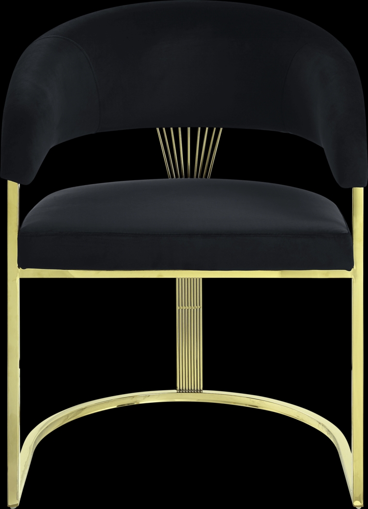 Saadi Black Arm Chair - Thumbnail - Image 3