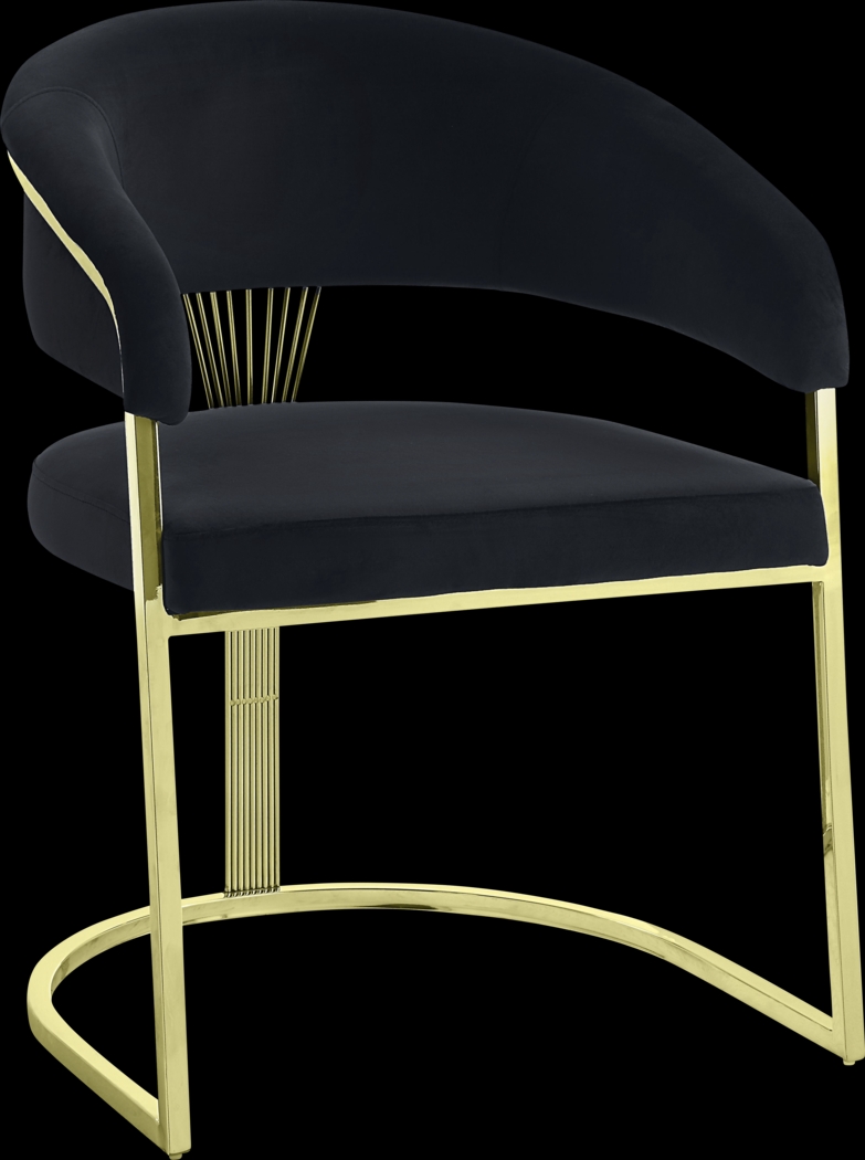Saadi Black Arm Chair - Thumbnail - Image 1
