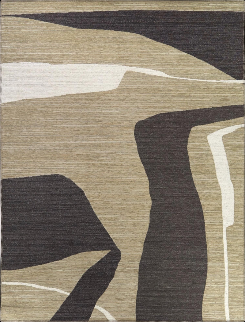 Sabas Brown 5'3 x 7' Area Rug - Thumbnail - Image 1