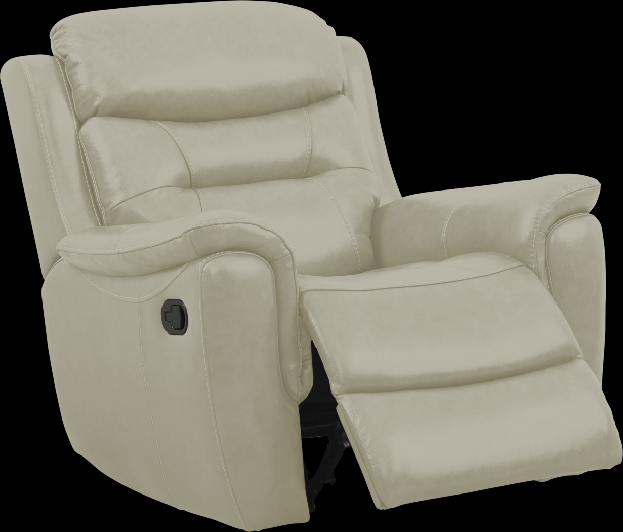 Sabella Stone Leather Glider Recliner - Thumbnail - Image 2
