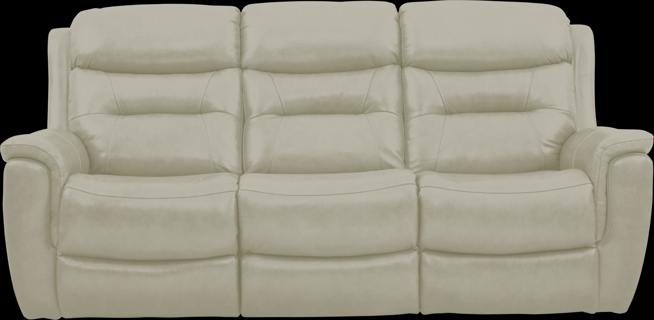 Sabella Stone Leather Power Reclining Sofa - Thumbnail - Image 1
