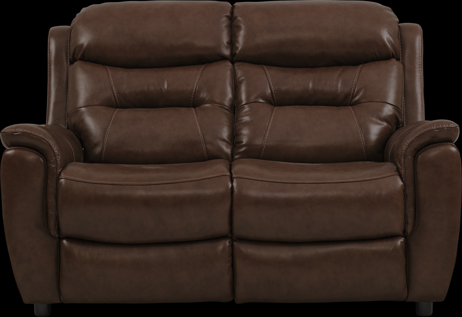 Sabella Walnut Leather 3 Pc Living Room with Reclining Sofa - Thumbnail - Image 3
