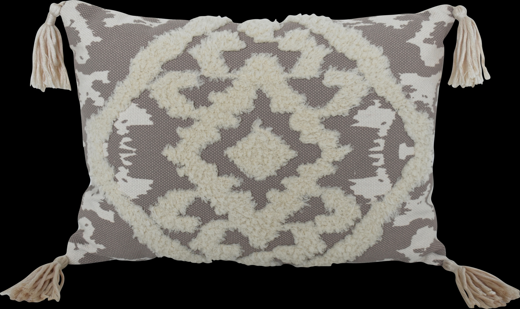 Sable Chase Gray Throw Pillow - Thumbnail - Image 1